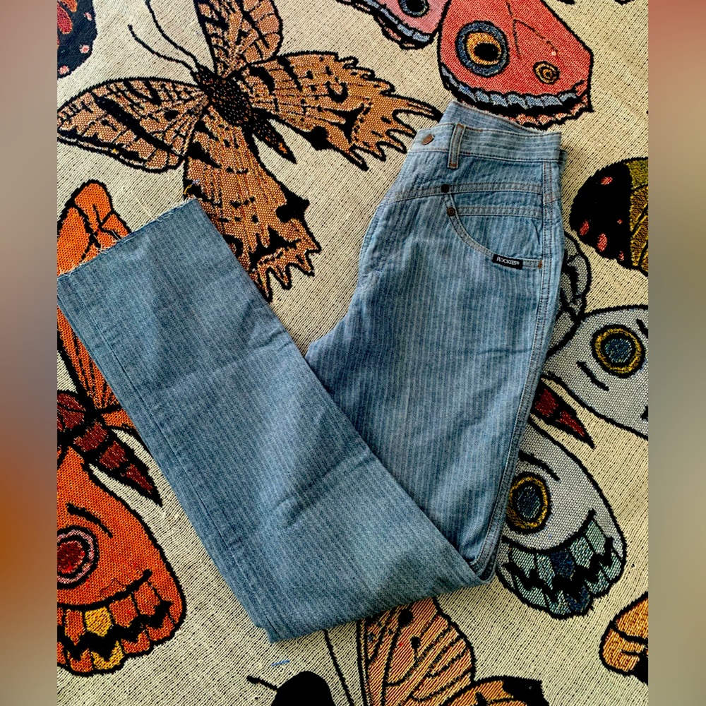 Vintage Rockies Stripped Trousers! Size 26” Waist